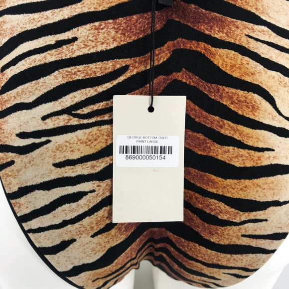 Cherina Beachwear George Tiger Print Swim Bikini Bottom Large $80 - Picture 4 of 6